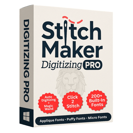 StitchMaker Digitizing PRO Embroidery Software